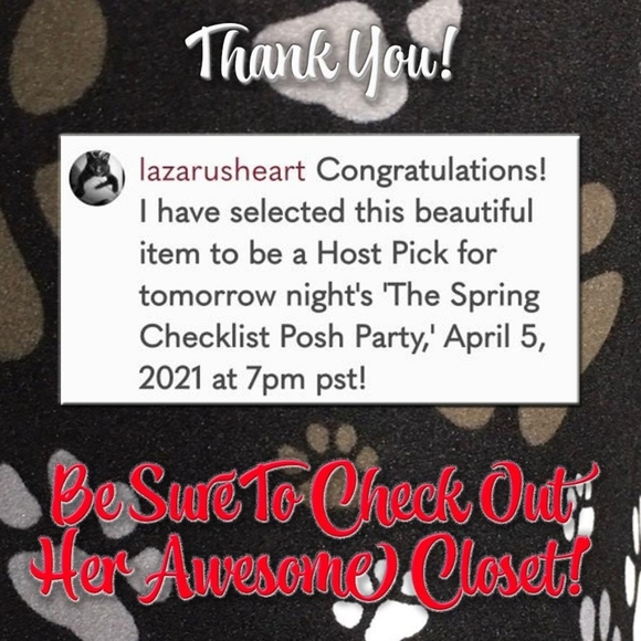 DOG PAW PRINT BLACK LEGGINGS - Picture 8 of 8